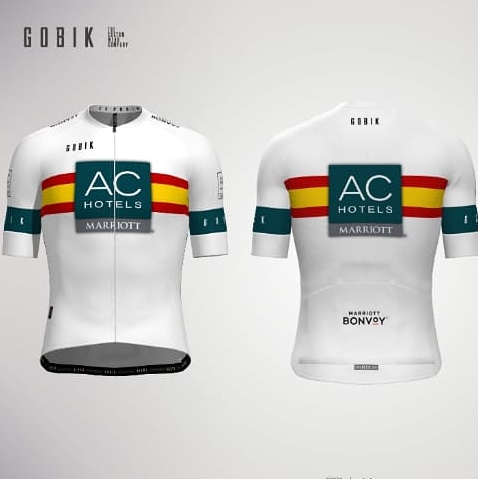 achotelsteam's tweet photo. Este es el maillot que ha diseñado @gobik_wear para nuestro campeón de España Antonio Martín @pispajo1 para esta temporada..

Os gusta? A nosotros nos encanta😍

#juntos_somos_mejores https://t.co/Zj4bs1Swx1