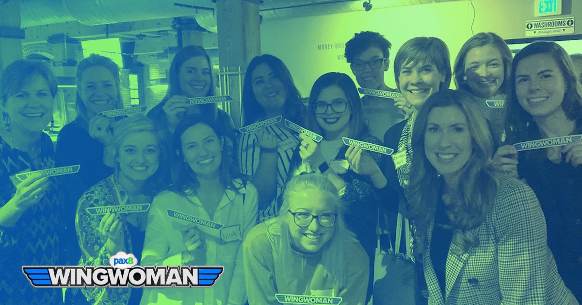 pax8's tweet photo. More than 100 women, including the #Pax8 #Wingwomen, gathered together last evening to support the @WIT_Denver 2020 kick-off event! The WIT Network is dedicated to supporting women in technology. #WITNetwork #WomenInTechnology #Technology #Cloud #ITChannel #Microsoft https://t.co/7hHfiq1krO