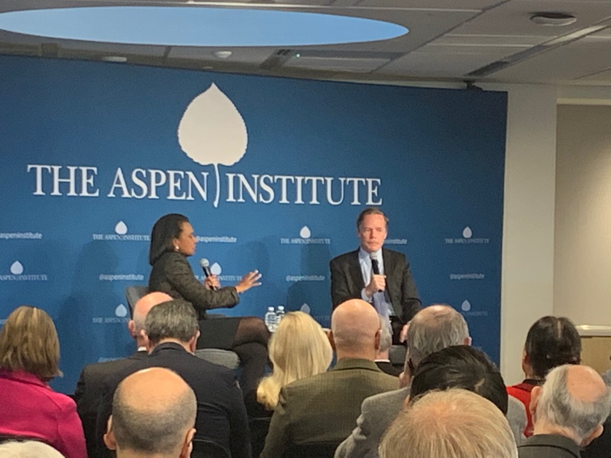 ArtsConnectedDC's tweet photo. The poor state of the K-12 system in the U.S. is one of the biggest strategic deficits in our competition with China says @CondoleezzaRice @HooverInst @Stanford speaking with 
@RNicholasBurns #AspenStrategy @AspenInstitute @AspenStrategy #education https://t.co/ri4Ns3kQ6g
