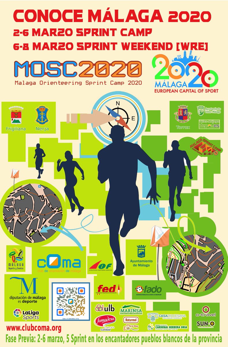 Clubcoma's tweet photo. @fedo_org #MOSC2020 Sprint CAMP&WEEKEND SPRINT MALAGA
📋Bulletins 0,1,2,3... What´s about a live bulletin?
Be continuously updated with just one click!🔗https://t.co/C0ocExSTb7
#WOC2020 #SprintCamp #orienteeringcamp #knockoutsprint #WRE #Orienteering #Orientering #suunnistus #TeamSweden https://t.co/qjUsTlE6lC