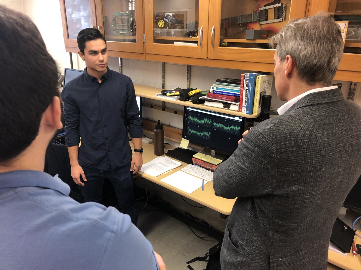 EasternNazarene's tweet photo. ENC Engineering students showcased their research in earthquake forecasting to representative from @NASA @NASAAMES Friday.

Learn more about ENC's Engineering program and the research project: https://t.co/4C45seUKFz https://t.co/XB3Dg5sxPF