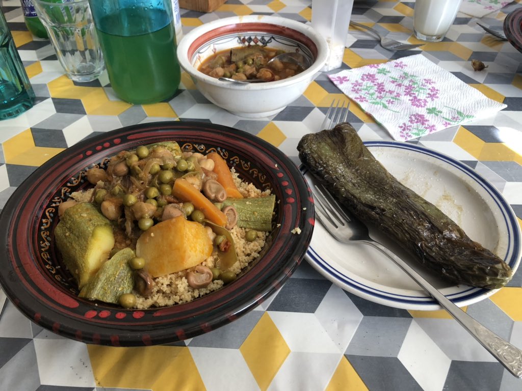 Got treated to a homemade Friday couscous lunch with a family in Oran