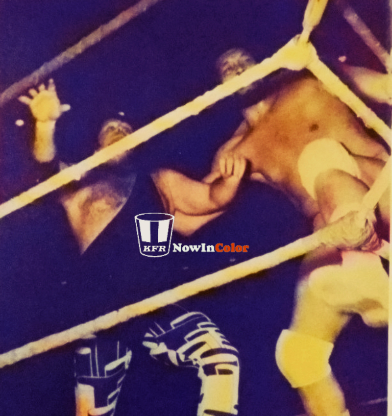 TravScottBowden's tweet photo. On this day in #Memphis #wrestling history, the Stomper & the late, great Rocky Johnson dethrone Kings
@JerryLawler & Ernie Ladd at the Mid-South Coliseum in 1977, sparking a feud between the two monarchs of the mat. #KFRNowInColor https://t.co/GkaF3B43p9