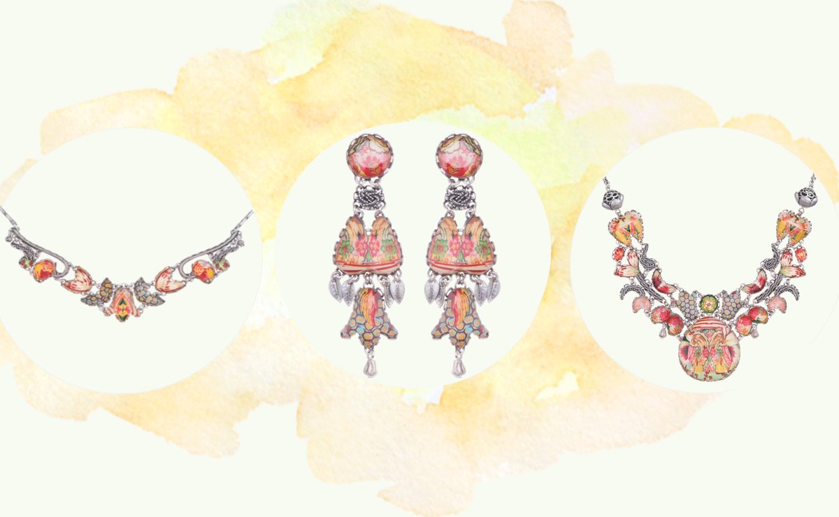 IsArtLLC's tweet photo. Coral cove, the perfect color group for warmer weather - fun, playful, and full of energy. #jewelry #ayalabar #spring #bright #playful #sunshine #new #collection #unique #floral https://t.co/jnjwk667lK