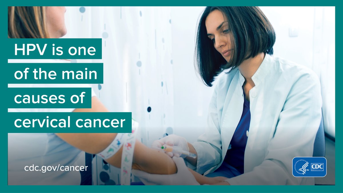 CDC_Cancer's tweet photo. HPV vaccine is cancer prevention. Learn more this #CervicalCancerAwarenessMonth: https://t.co/7eeqd09T1f https://t.co/XdWEIcZaP2