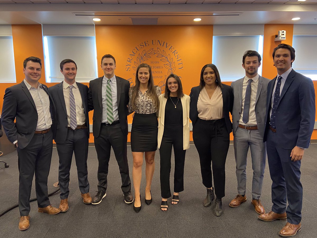 Today 35 students presented their Senior Capstone experiences to faculty, staff, &amp; local industry pros. It was an impressive day hearing what some of our SPM students learned while immersed with some of the top organizations in #SportsBiz during the Fall 2019 semester 🍊
