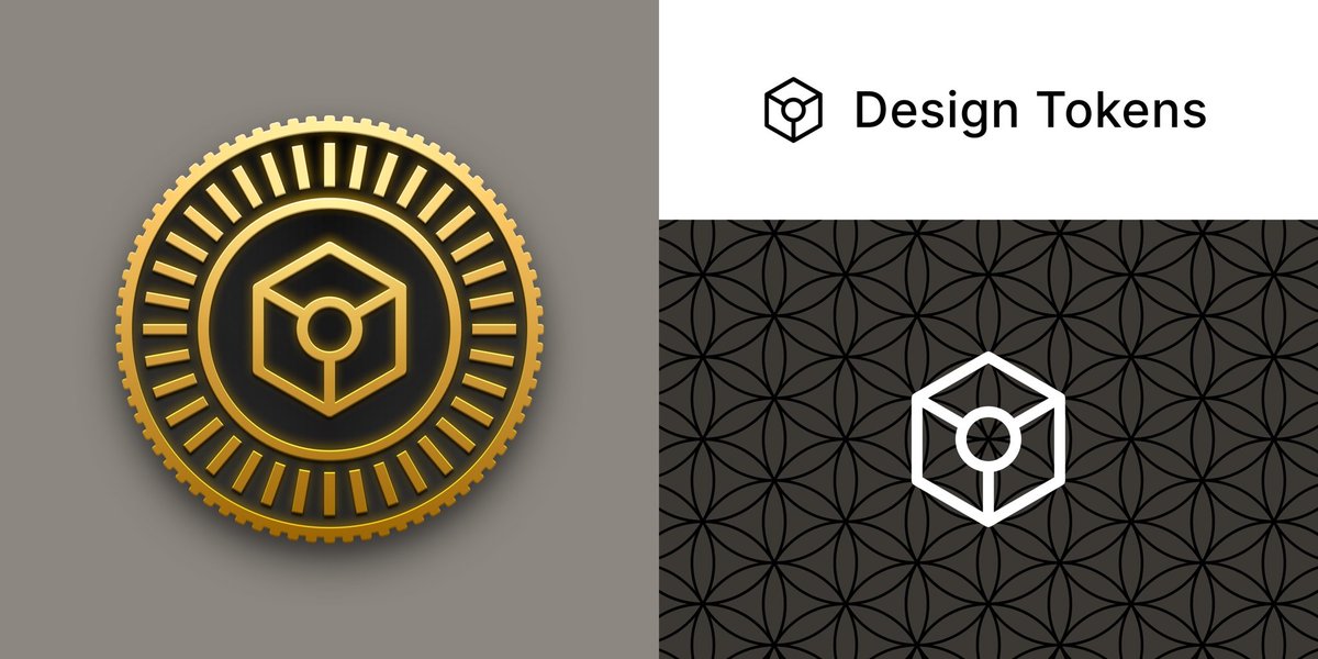 Design tokens logo and brand elements