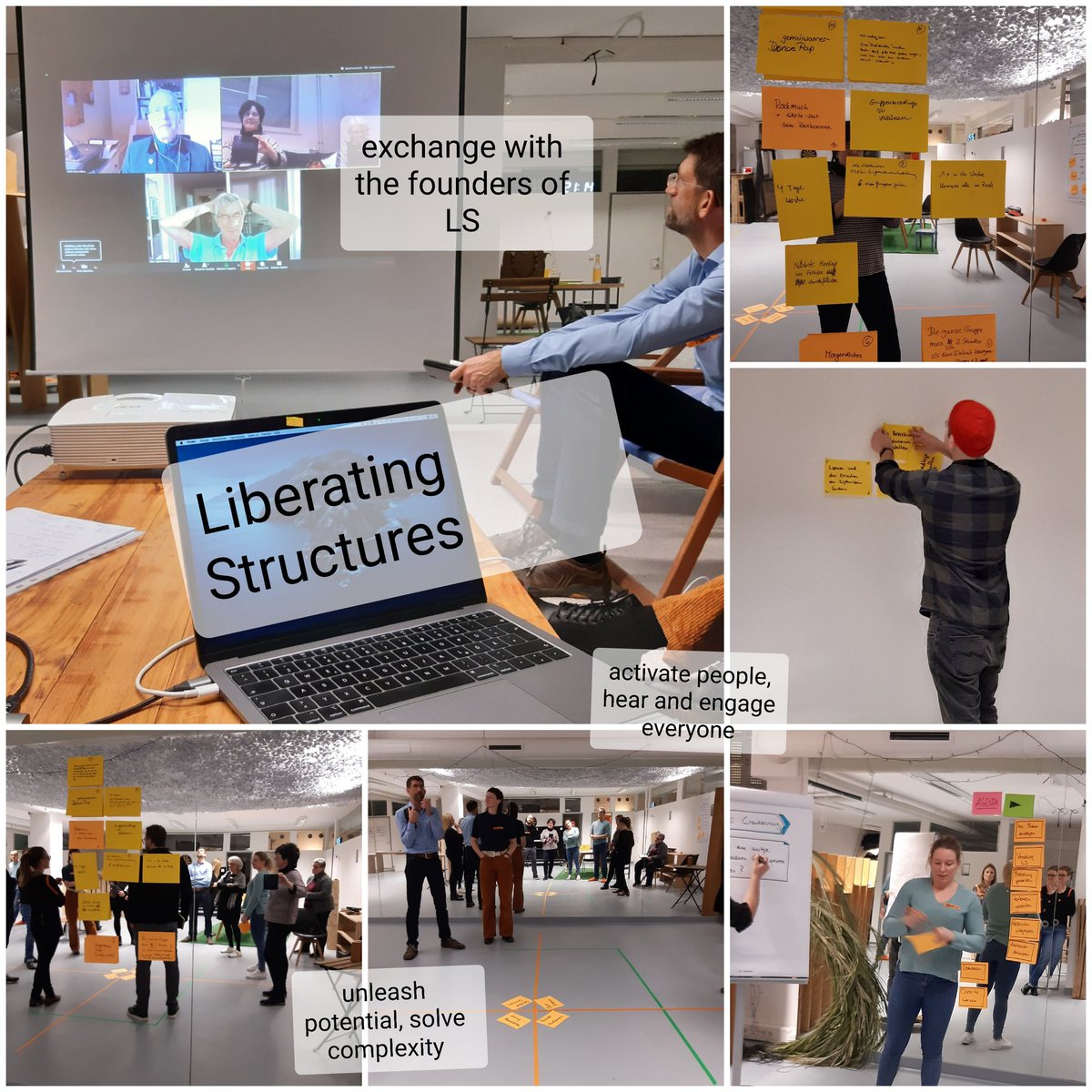 UBNachbaur's tweet photo. Solve complex controversial problems in organizations by easy methods! As #Stuttgart chapter of the #InternationalCoachFederation Germany we hosted an inspiring event to experience the impact of #LiberatingStructures and discuss purpose, challenge and impact with the LS founders! https://t.co/dVqaqAV5Re