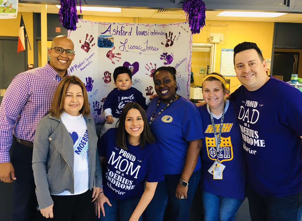 MsTownsend77's tweet photo. Today we celebrate Moebius Syndrome Day. We support and love Lucas and the Torres Family. #wesmileforLucas #smilewithyourheart #MSAD2020 @HISDSPED @Ashford_Hisd #bestashfordspedteamever https://t.co/98w7nNgtSn