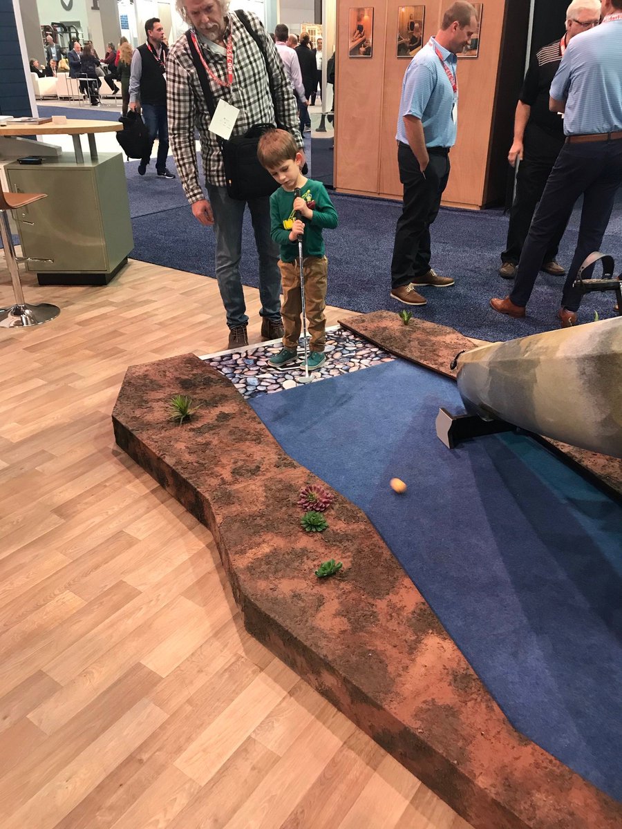 EnvironmentOne's tweet photo. What a week at #IBS2020- so many great conversations about ALL-TERRAIN SEWER from E/One and how it can help out so many builders/ developers &amp; of course, we had some hole-in-ones to win this awesome Hobie Kayak! We look forward to seeing you next year in Orlando! #eone https://t.co/A4gQLP33hA