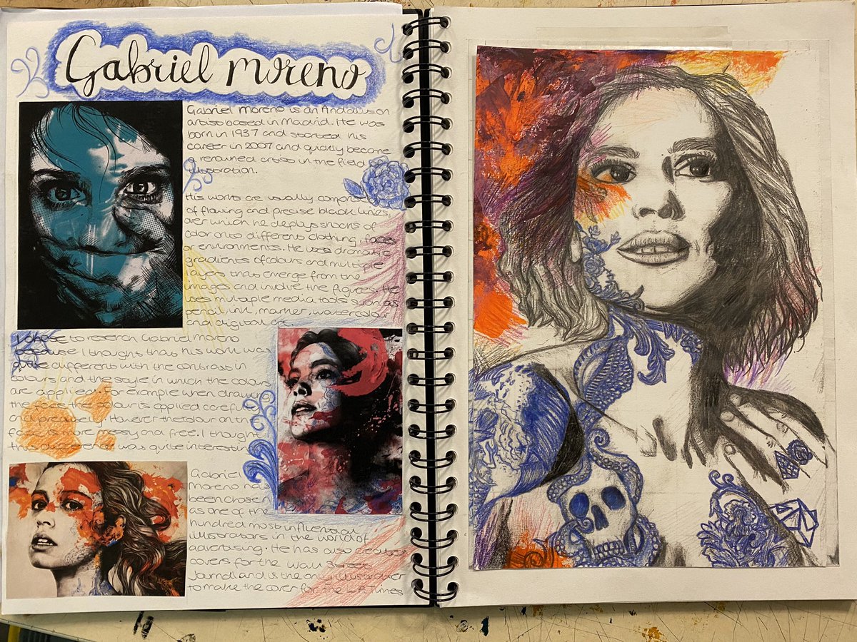 MissBeachgood's tweet photo. How amazing are these year 10 students! 10D you are all amazing, but these were our Artists of the Day chosen by the class, well done lovelies I’m so proud of you. Poppy Grosvenor, Ellie Rogers and Hatty Gammon so talented 😀 https://t.co/h0RU18iZVr