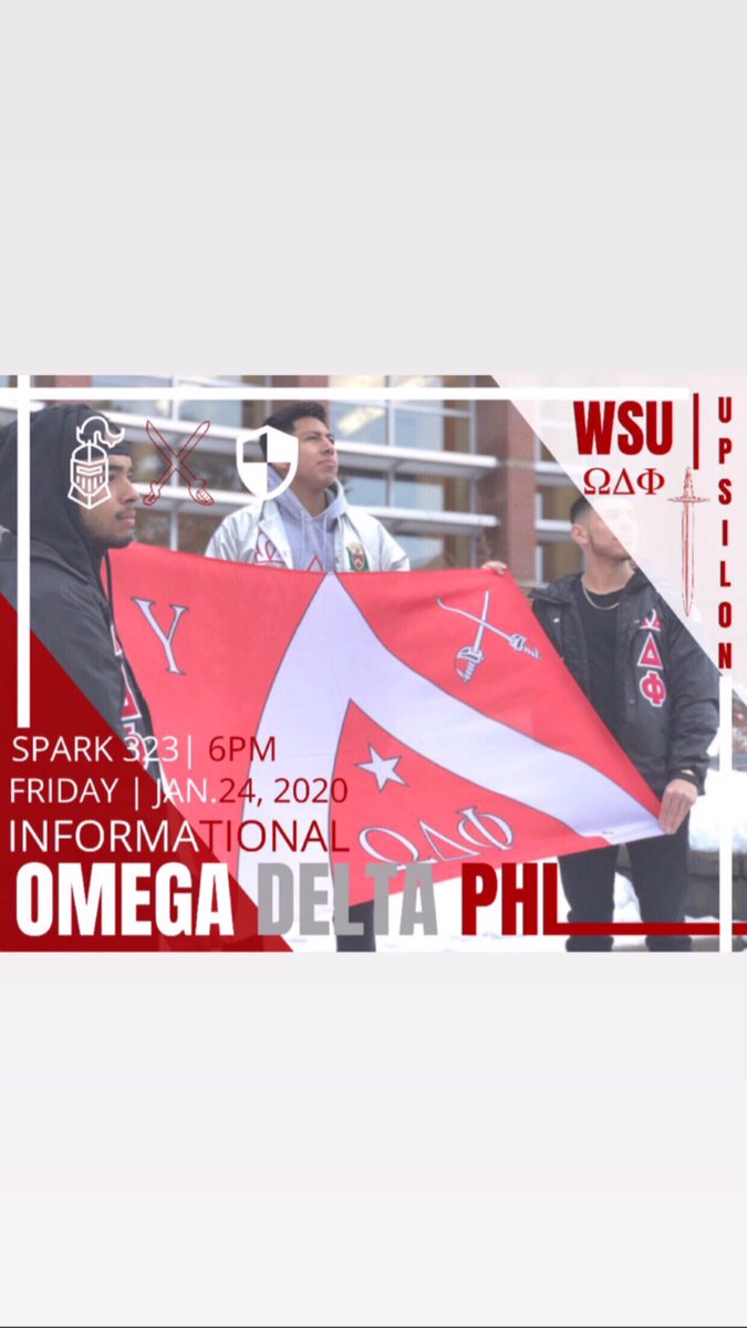 WSU_ODPhi's tweet image. Need the info to be a bro? Tonight is our informational come learn about the next steps! Spark 323 at 6pm! See y’all there🛡⚔️ #RecruitmentWeek #ODPhi #Upsilon