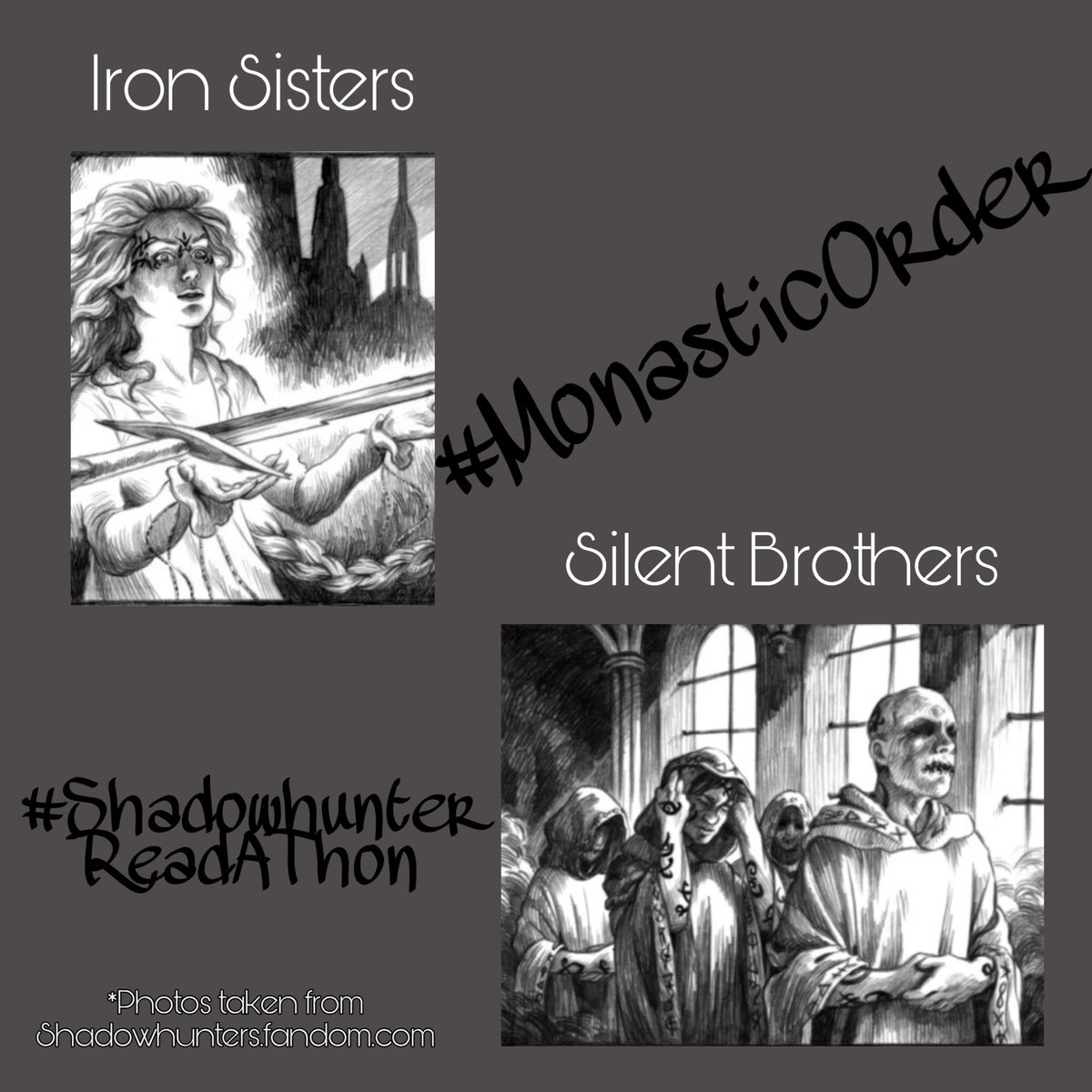 ShadowhunterRaT's tweet photo. You can choose to represent one of the three book series. If you just want to participate for fun and not compete for points then the #MonasticOrder is for you! Which series will you represent?
Sign ups will be available tomorrow!
#ShadowhunterReadAThon #TeamTID #TeamTMI #TeamTDA https://t.co/DAmF7KMdDD