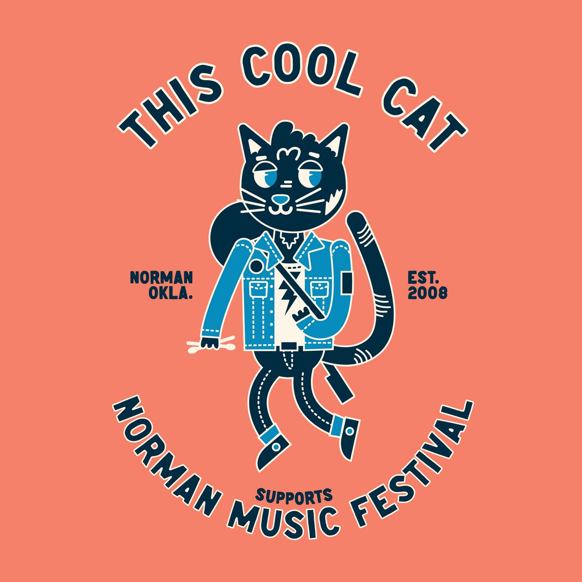 joshuaboydston_'s tweet photo. If I can talk the powers that be into getting some made ... would anyone buy/wear a shirt with this illustration to support @NormanMusicFest? 👀 https://t.co/BNTZU8VieV