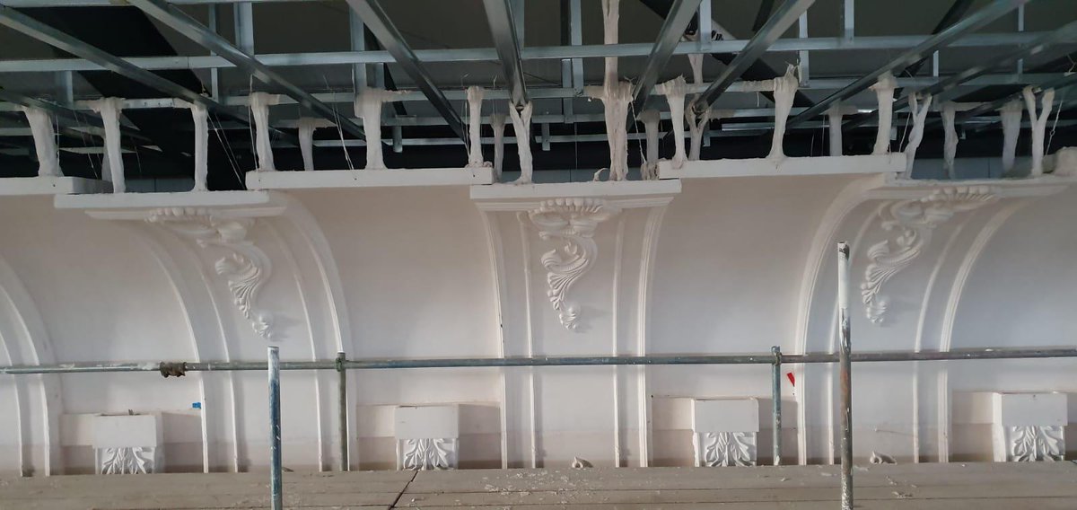 CSJbespoke's tweet photo. Our exciting ongoing project is really taking shape 👍
#asianweddingvenue #bespokeplastermouldings #pillaster #craftsmenship #handmadeinyorkshire #busyworkshop #interior #design #stylishinteriors #yorkshire #bespoke #decor #interiors #fibrousplaster #bradford #leeds #artisan https://t.co/QDHRTsINZE