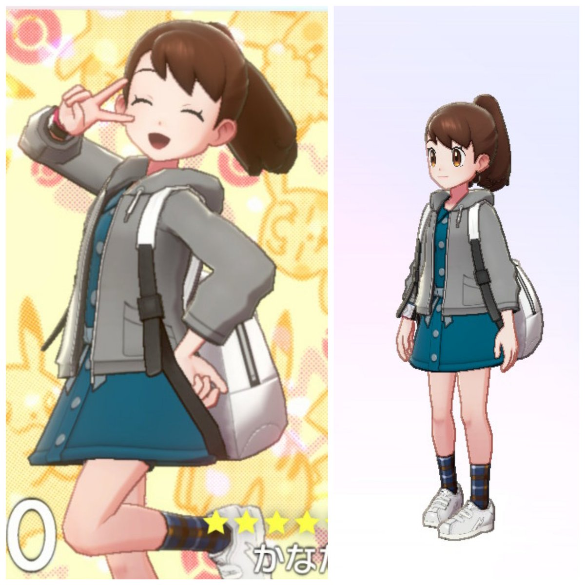 ぴょんぴょん U Tvitteri デフォ服の色違いが最高に可愛い ポケモン剣盾コーデ ポケモン剣盾ファッション