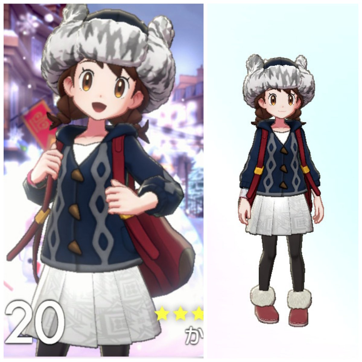 ぴょんぴょん ボーターハット リボンワンピースが無難に可愛い再掲 ポケモン剣盾コーデ ポケモン剣盾ファッション