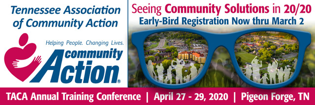Lights, camera, #CommunityAction
Don't miss out!
Be a TACA Conference 2020 Sponsor!
tinyurl.com/tn5u9ht
