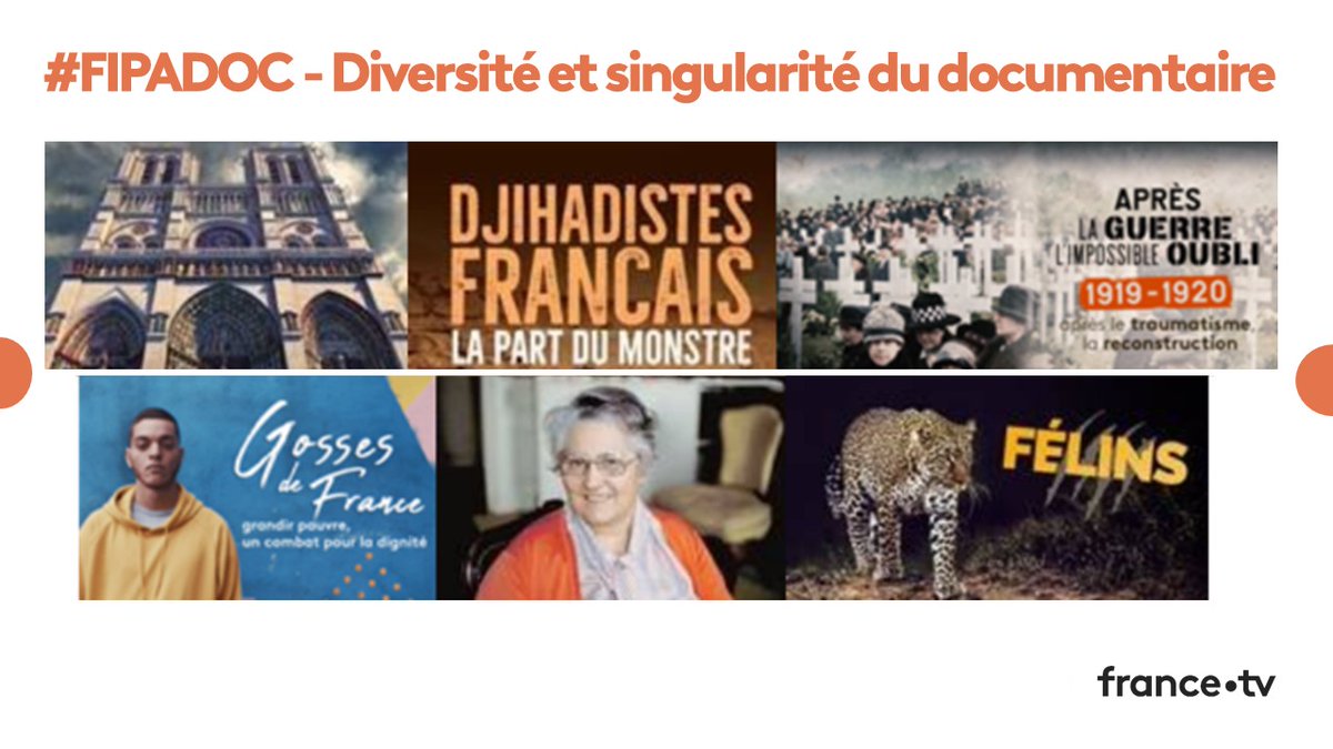 Francetele's tweet photo. Au #FIPADOC2020, France Télévisions confirme la place majeure du genre documentaire. 

[CP]  La diversité et la singularité du documentaire au cœur de l'ambition et des offres de France Télévisions.

→ https://t.co/P7whq89MAf https://t.co/mSFZTAivj4