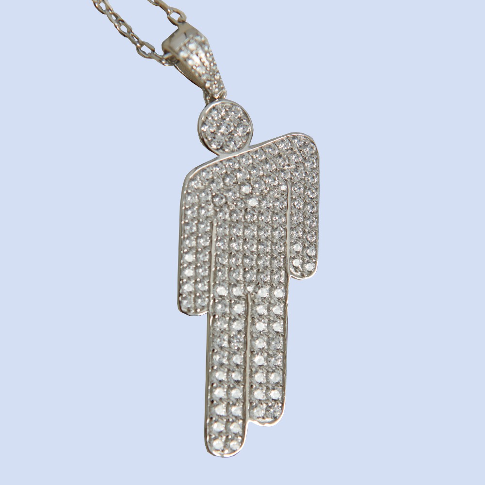 Billie Eilish Blohsh ビリーアイリッシュ　ネックレス　公式 Silver Blohsh Necklace - Billie Eilish | Store