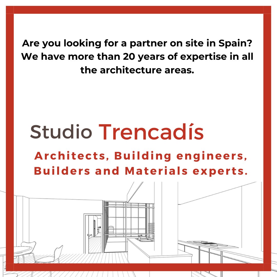ETrencadis's tweet image. Are you looking for a partner on site in Spain?

We have more than 20 years of expertise in all the architecture areas.

Our team is formed by Architects, Building engineers, Builders and Materials experts. 

#architecture #architect #buildingengineer #materials #builders