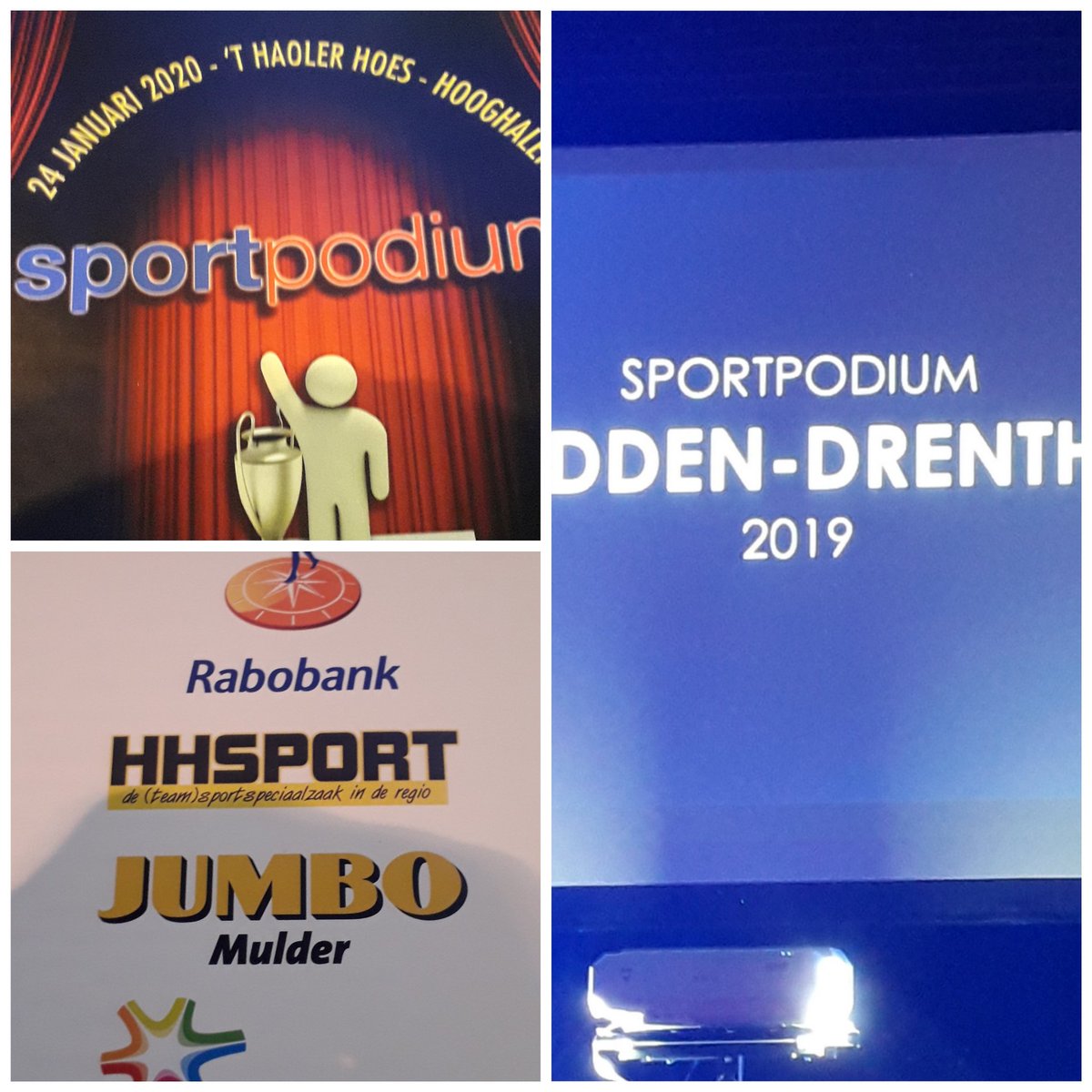 Sportpodium <a href="/MiddenDrentheNL/">Midden-Drenthe</a> , nieuwe opzet, mooie locatie 't Haoler hoes in <a href="/Hooghalen/">Hooghalen</a>. Weer top prestaties van sporters, wát een talent. #trotsesponsor #verbinden @RaboAssenND @RaboHDL