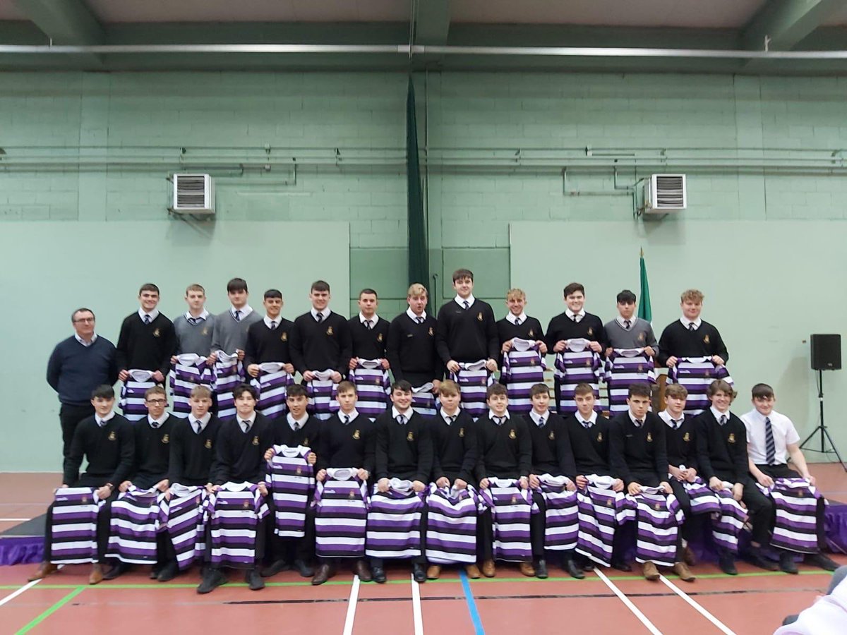 TerenureSport's tweet photo. Congratulations to all those who received their jerseys and the privilege of representing our college in the Leinster Schools Cup in the coming weeks. https://t.co/y8hNYKm8bz