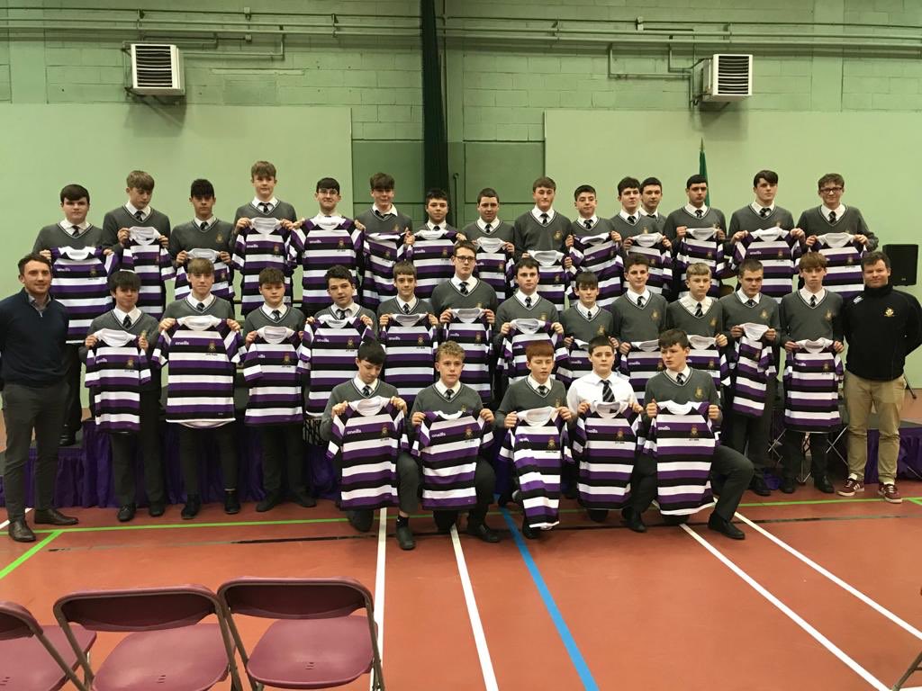 TerenureSport's tweet photo. Congratulations to all those who received their jerseys and the privilege of representing our college in the Leinster Schools Cup in the coming weeks. https://t.co/y8hNYKm8bz
