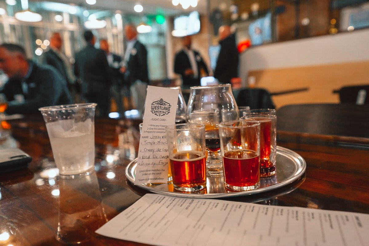 GDTWire's tweet photo. @GDTWire recently celebrated our first Flight Club event of 2020 at @WestlakeBrewery. We hope you enjoyed the amazing brews, pizza, networking, &amp; limited-edition shirts. Thank you to @Cisco for making it all happen! 
#GDT #GDTWire #DallasEvents #Networking #GDTFlightClub #Cisco https://t.co/A7L5P0YO2B