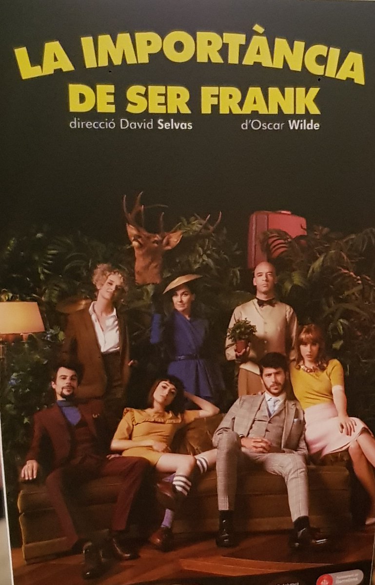 qkdetierra's tweet photo. #laimportànciadeserfrank este viernes nos toca en el @teatrepoliorama. Siempre buen teatro y buena compañía https://t.co/hOmdordiCY