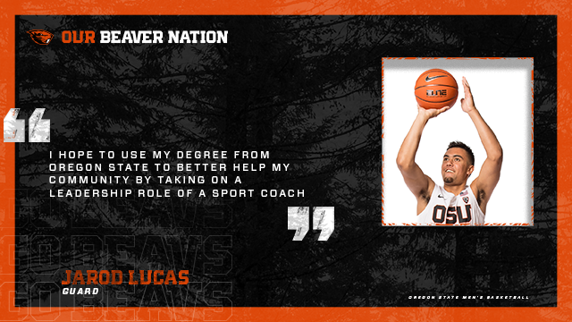OurBeaverNation's tweet photo. With a degree from @oregonstate, any professional pursuit is possible. Just ask @jarodlucash of @beavermbb. Visit https://t.co/img83JIp3i to continue supporting our student-athletes. #BuildingBeavs https://t.co/KAefh1nXnz