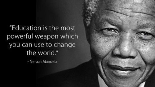Image of Nelson Mandela with quote. 