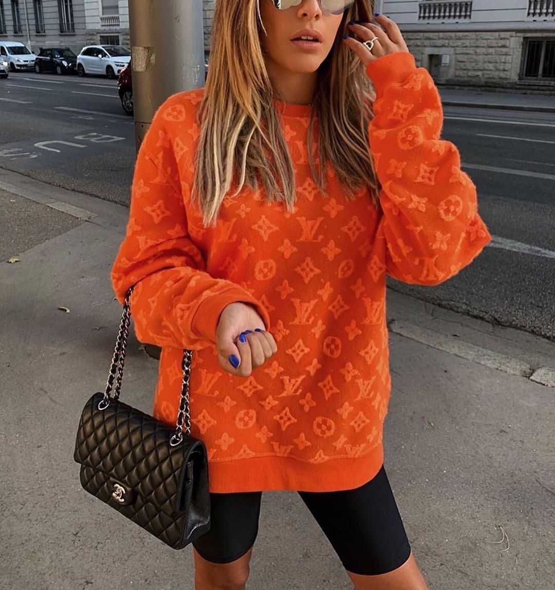 louis vuitton sweater orange