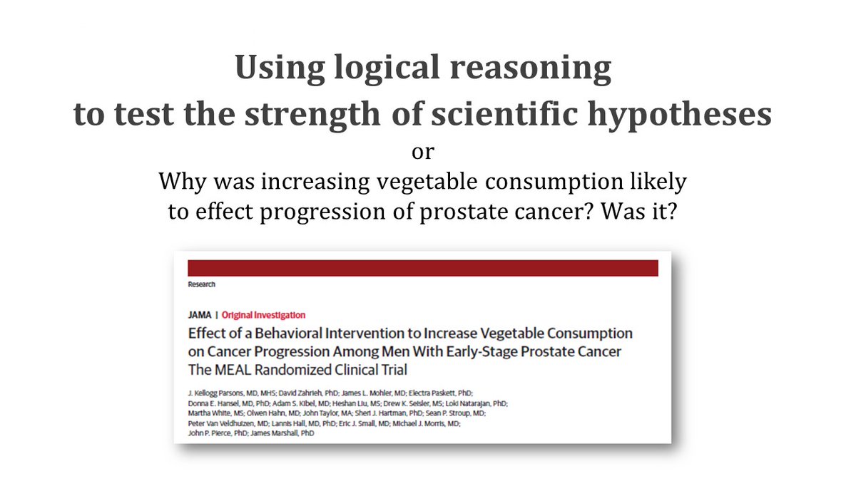 These days, researchers are so focused on data that they seem to forget the value and power of logical reasoning in science. This week in journal club, we applied logical reasoning to evaluate the strength of hypothesis. Here is a summary. 1/