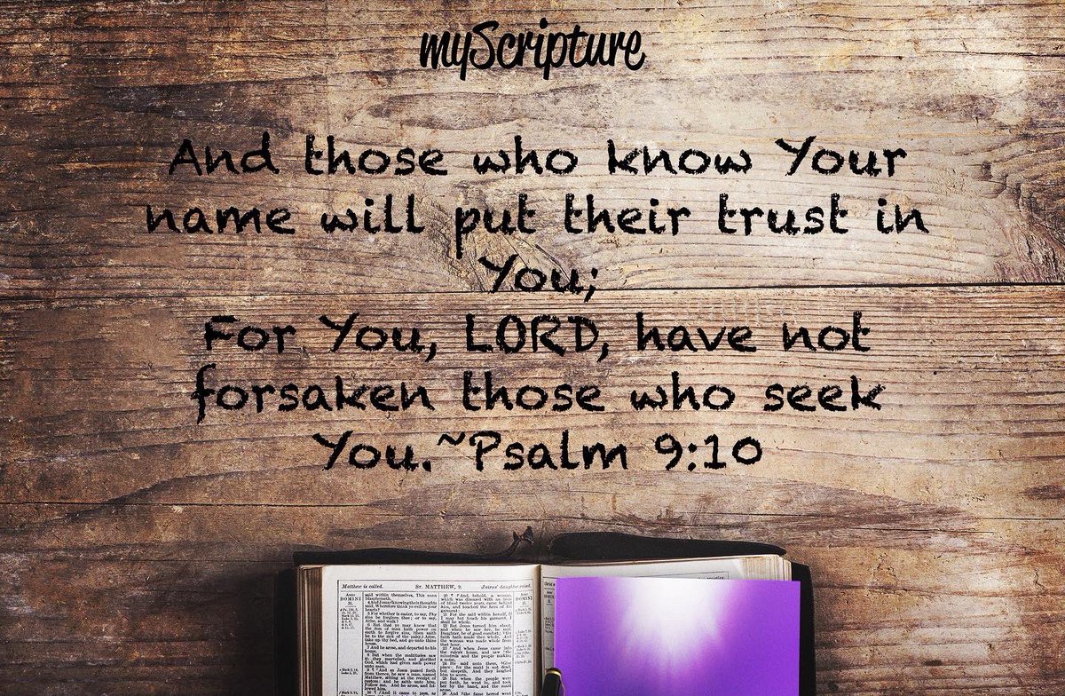 HunterTechEnt's tweet photo. Psalm 9:10
#myScripture #biblestudytools #biblejournaling #bible https://t.co/Tg86j5UWBL