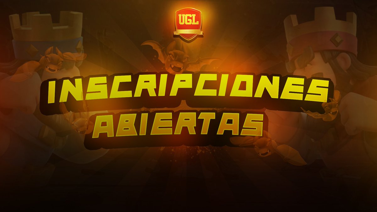 🏆 INSCRIPCIÓNES ABIERTAS 🏆

💎 Liga de Clash Royale 1 EDICIÓN
💎 64 Cupos 

🔴 Requisitos:
- Seguirnos
- Seguir a @UnderGameLeague 
- Seguir <a href="/RodGraphicsOF/">RodGraphics</a> 
- Dar RT 🔄 y MG ♥️
- PEDIR 7 RT 🔄

 PARTICIPA 👊
MANDAR MD CON LAS PRUEBAS 📩
<a href="/jajajajajajaCR/">Bgama🏆</a> <a href="/ayudocomunidad/">Ayudamos Comunidad ♥️</a>