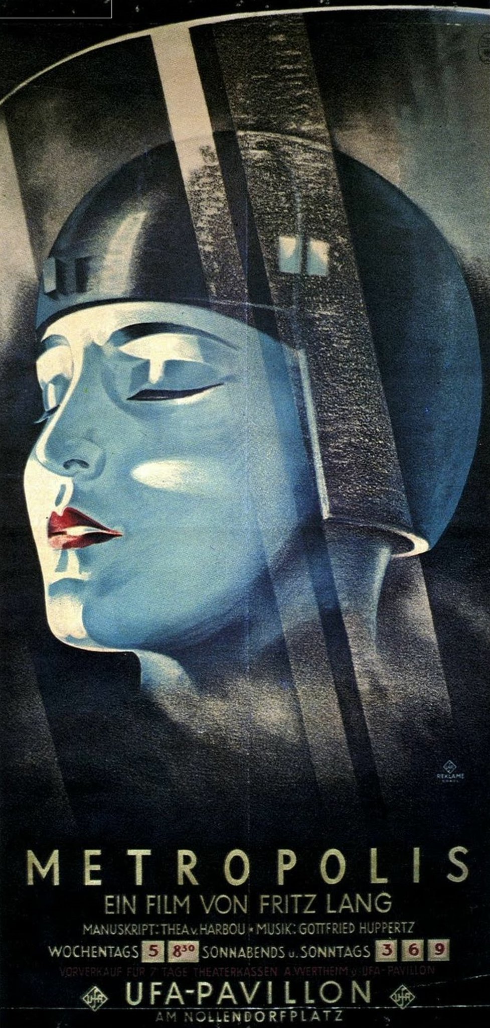 Vintage Fritz Lang's Film 1926 Metropolis Movie Poster Silk Print 24x36"/60x90cm 