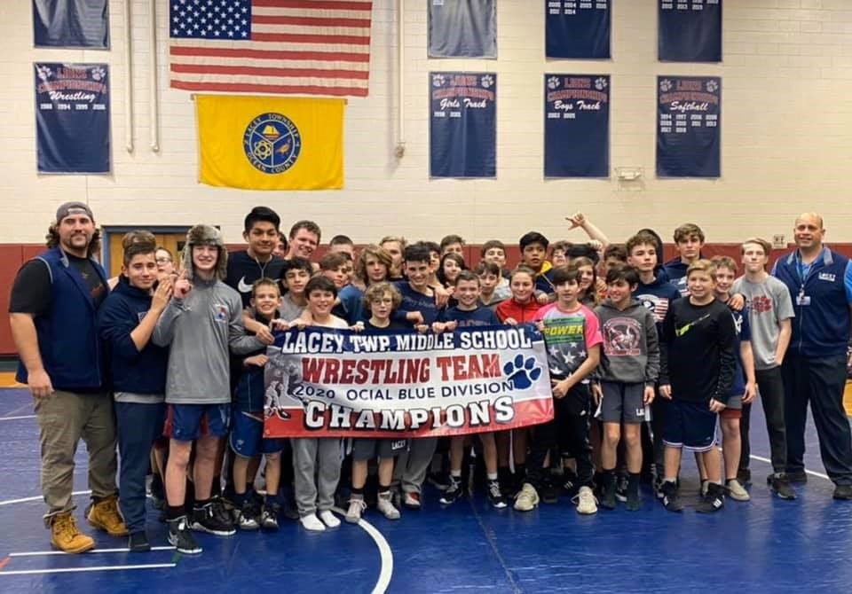 LTMSPrincipal's tweet photo. Congratulations to the LTMS Wrestling Team for their OCIAL Blue Division Championship.  It was a true team effort.  Great job Lacey!  #laceypop https://t.co/N2HjK3Ww19