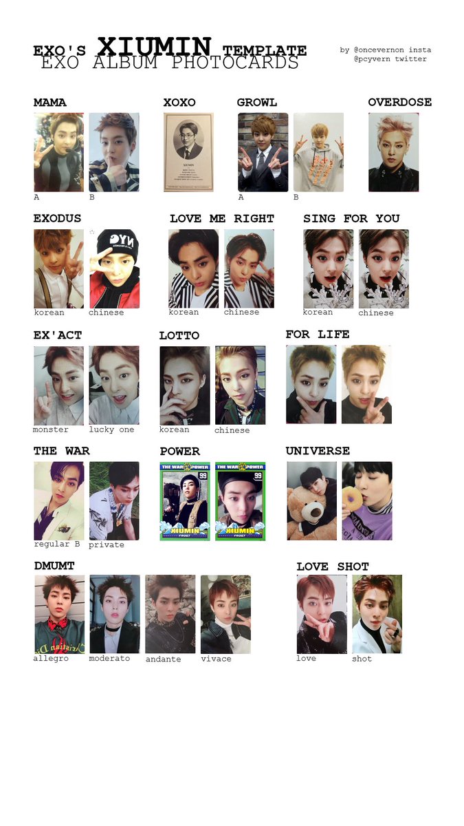 i’ve done some OT9 korean exo album templates! all members on my google drive at  http://bit.ly/oncevernon  !!