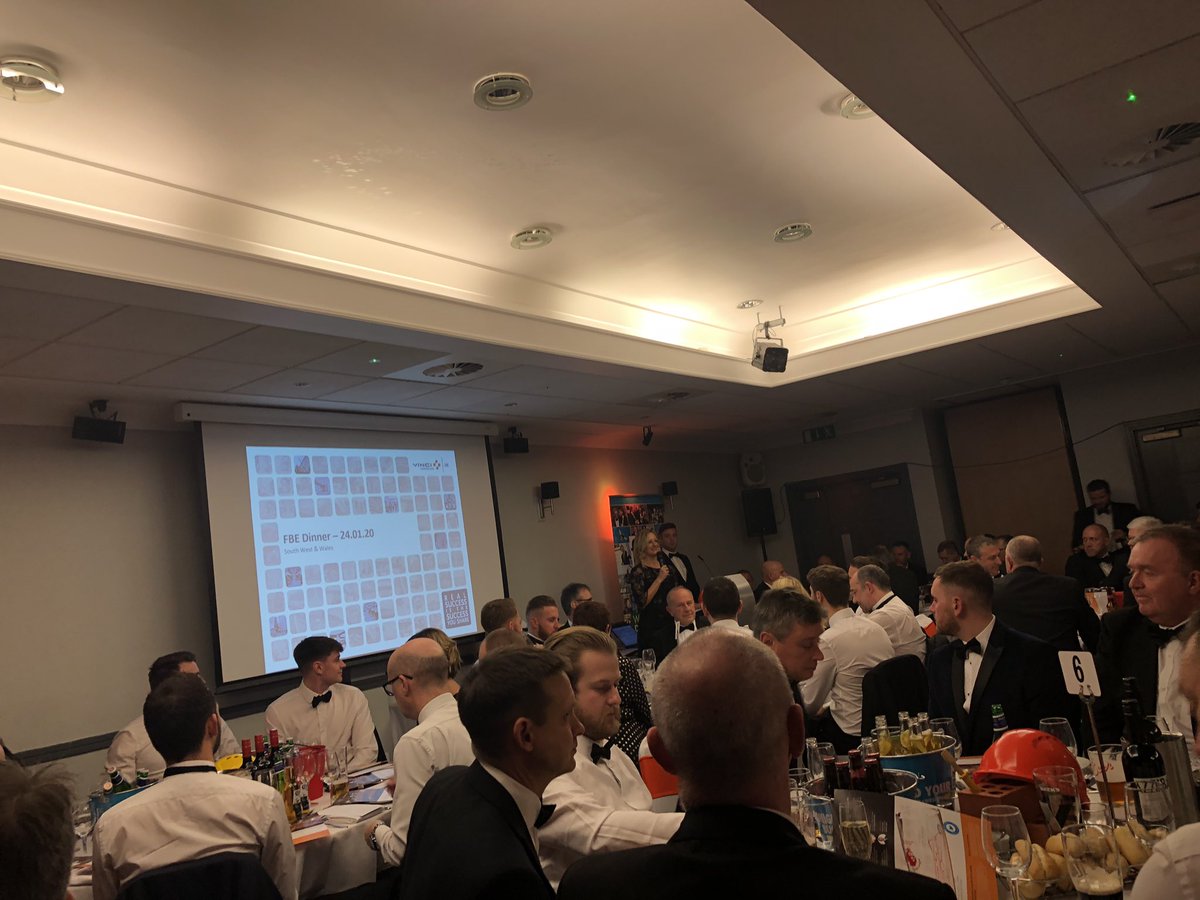 At <a href="/FBE_WestWales/">FBE_WestWales</a> dinner in Swansea. Looking forward to listening to <a href="/GaryDelaney/">Gary Delaney is writing the next tour</a> later.