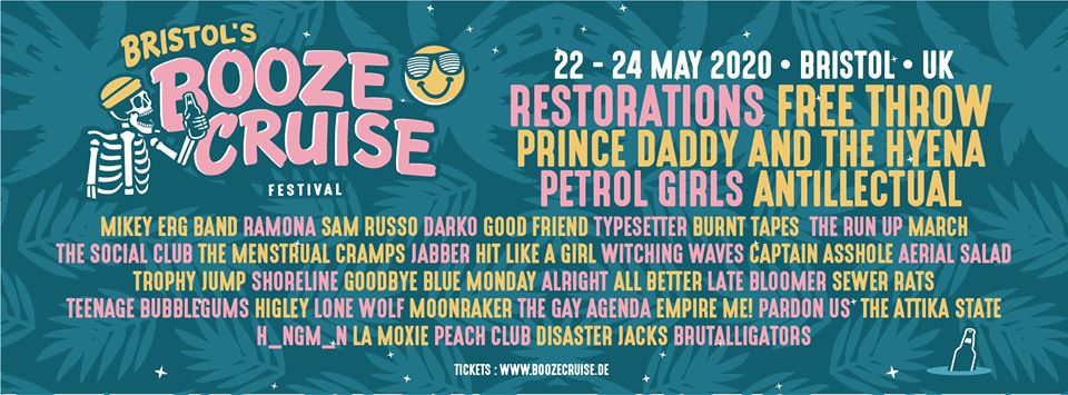 Bristol, the Booze Crew is complete - we added some more bands to our line-up. Please welcome aboard at Bristol's Booze Cruise II: Prince Daddy & The Hyena • Petrol Girls • Typesetter • Captain Asshole • Sam Russo • March Info & ticketly tickets: bristol.boozecruise.de