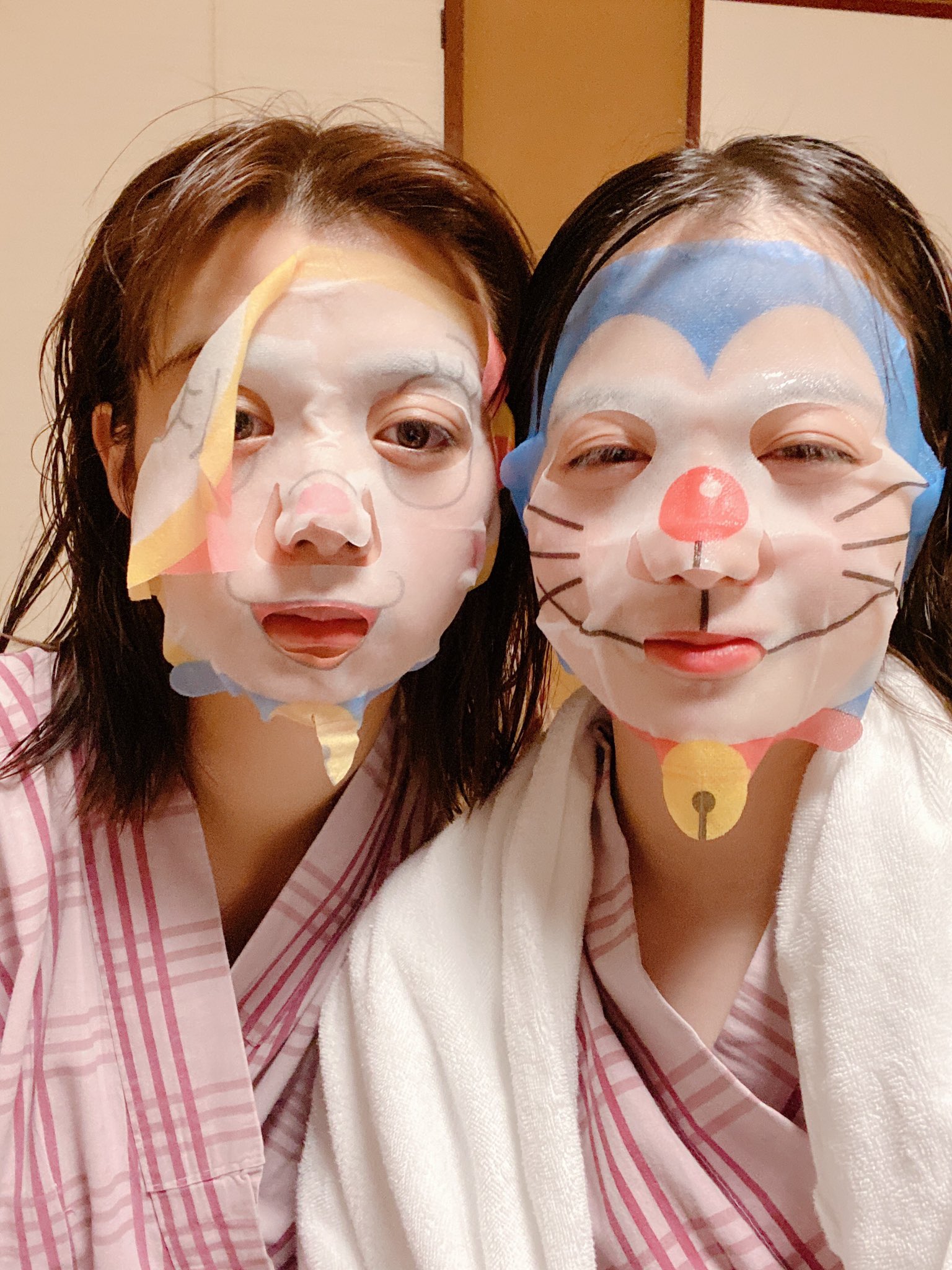 橋本環奈 בטוויטר 池田さんとショッピングの後温泉行きました ドラえもんとドラミちゃん 池田さんパック剥がれてますよ てかその前に顔範囲の問題なのか黄色い部分見えてなくて全然ドラミちゃんじゃないやん 笑 T Co Drctdxnqhh טוויטר