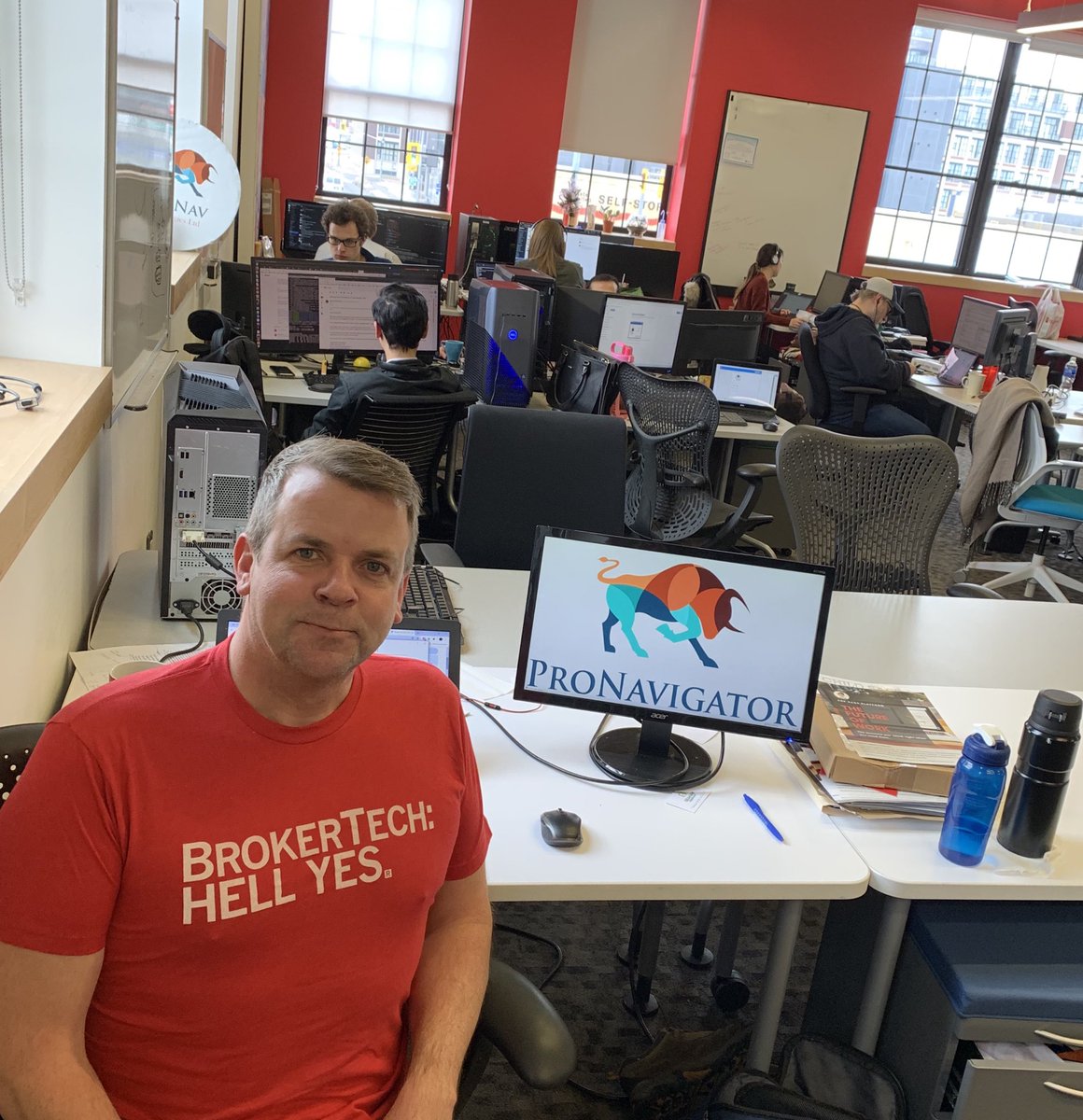 TMD_DJ's tweet photo. ⁦@pronavtech��� is ready for ⁦@BrokerTechVen⁩ https://t.co/iPKCOXV2qb