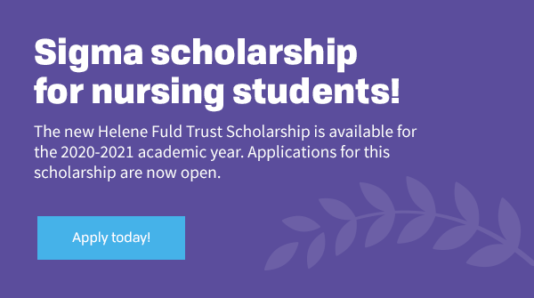 SigmaNursing's tweet photo. Calling all #NursingStudents! Applications are now open for Sigma's new academic scholarship. Apply today! https://t.co/gIY5UBxlmM https://t.co/OyY7OyU9F0