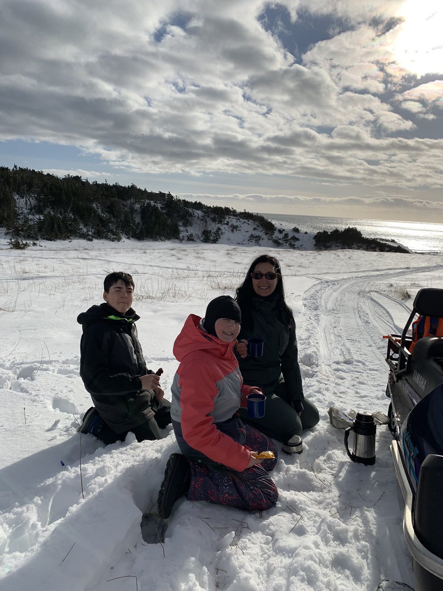 Peeweehockeymom's tweet photo. A lovely day enjoying the snow!! #pointlance #snowmaggedon2020 #skidooingisfun https://t.co/5m6DEtlljo
