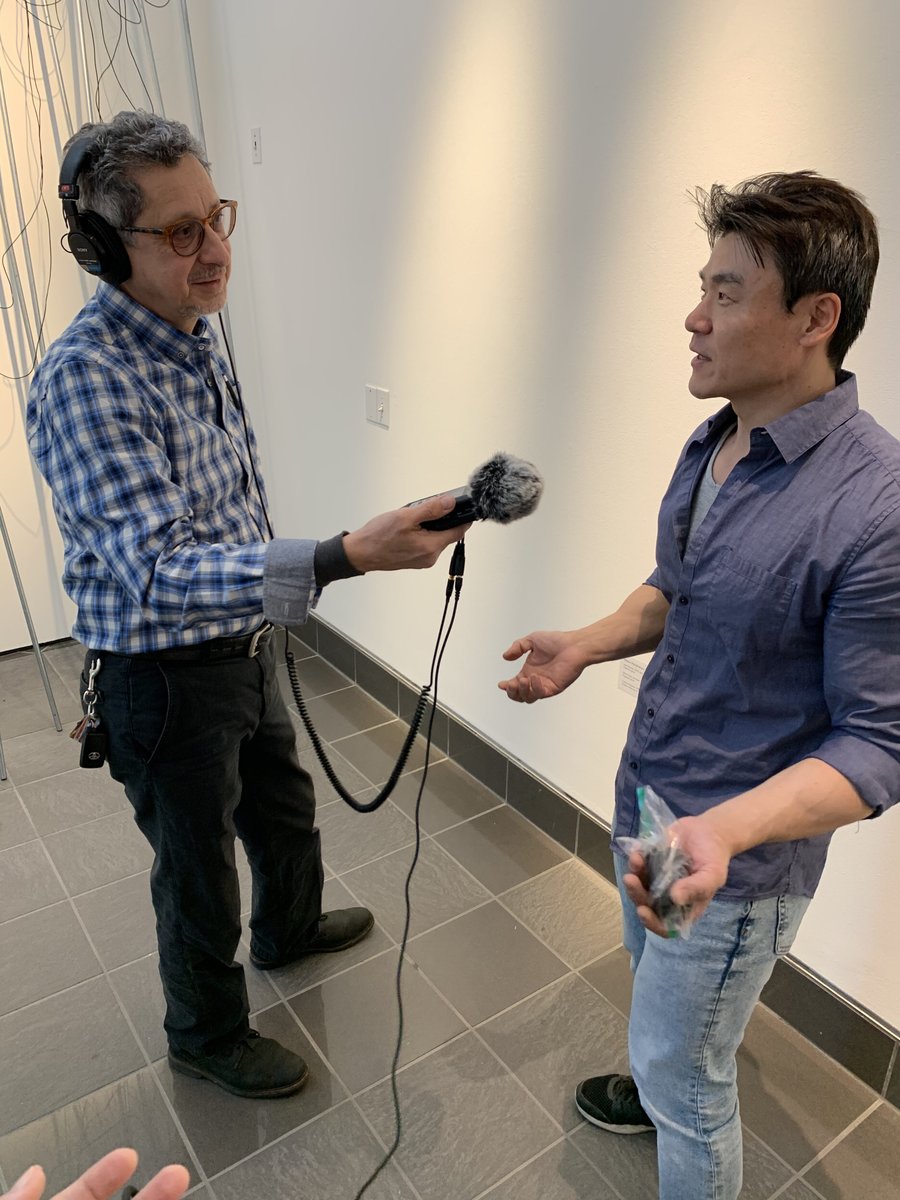 CoyoteRadioCSU's tweet photo. Coyote Radio interviewed artist David B. Jang about his inspiration behind “Endomorphism” opening 2/3 at RAFFMA 🙌🏼 #csusb #raffma #coyoteradio #csusbcal #wedefinethefuture https://t.co/ihTM6uZTqC