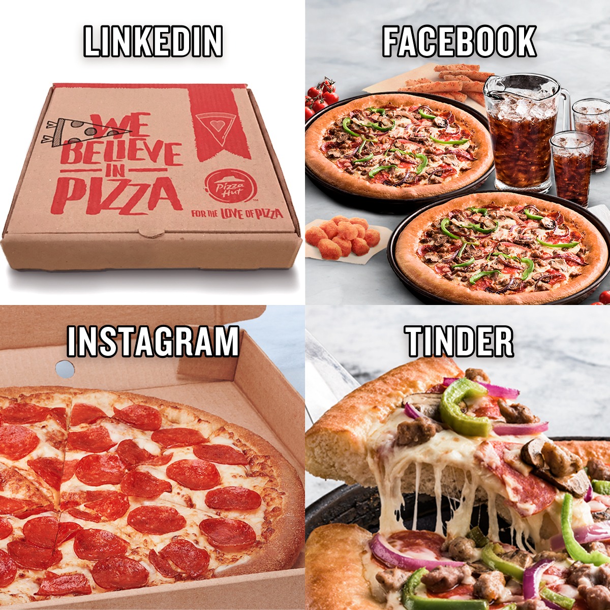 ¿Están hablando de fotos? Nosotros también tenemos las nuestras y se ven deliciosamente irresistibles en cualquier red social. 🤤🍕🍕🍕

#PizzaHutChile #ForTheLoveOfPizza #DollyPartonChallenge