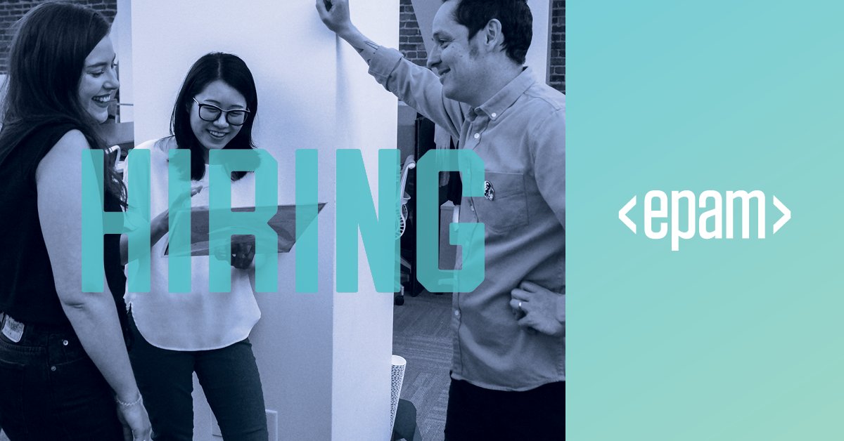 EPAMSystems's tweet photo. Work alongside the most innovative thinkers at one of the fastest growing technology companies in the world. EPAM is hiring for a DevOps Engineer, are you interested? Visit https://t.co/KUgC2s24V3 to learn more, today! #InsideEPAM #EPAMers #Jobs #Technology #WorkAtEPAM #DevOps https://t.co/JBPScMHcwh