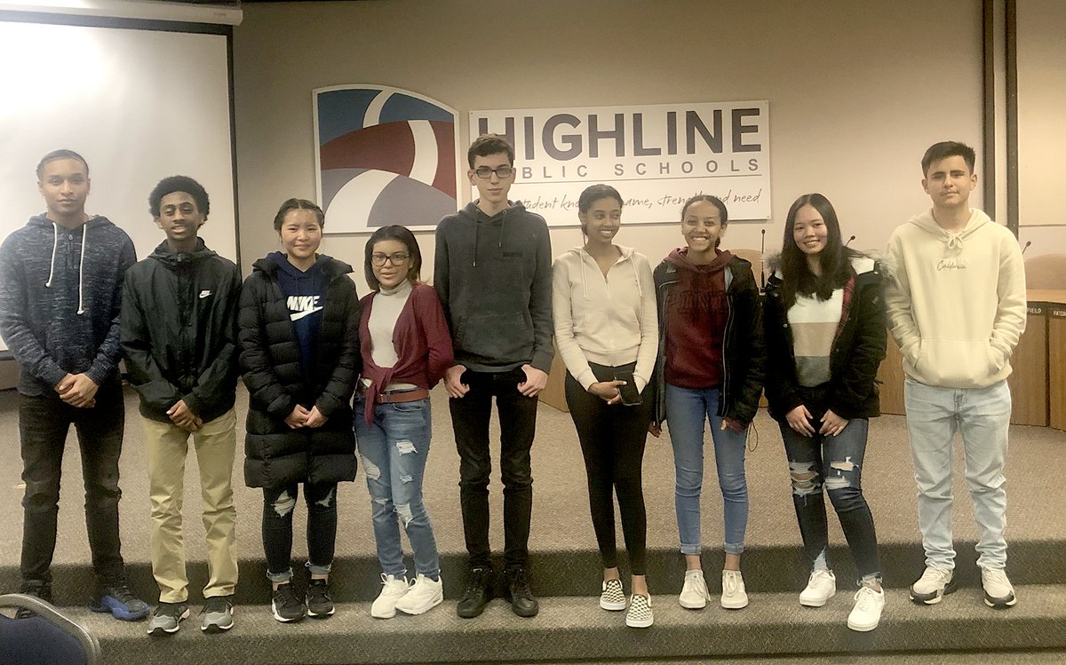 HighlineSchools's tweet photo. Meet Cohort 2 of the Crimson Achievement Scholars. These students from across Highline will visit @Harvard  and @MIT over spring break thanks to @HarvardSeattle. https://t.co/NzHH5K2utv