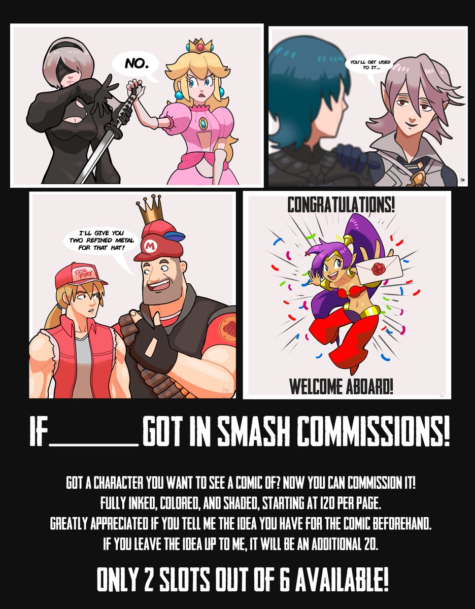 The first commissions of 2020 are open!
6 slots available, first come first serve!
Send me a DM to order one.
Expand for details.